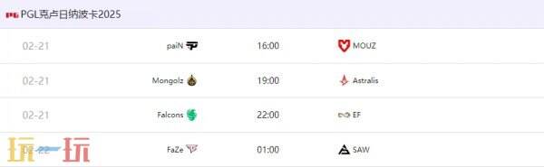 CS2 PGL克卢日纳波卡站淘汰赛对阵表公布！Falcons再战Eternal Fire